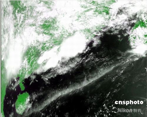 风云三号A星接收首幅甚高分辨率云图 (图)