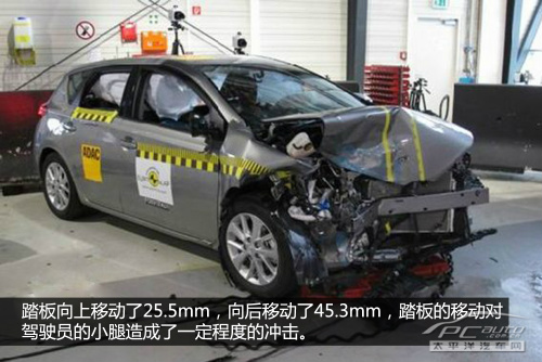 2013款Auris E-NCAP碰撞测试结果出炉