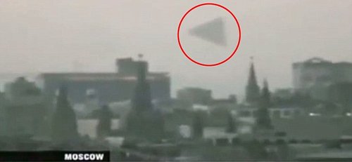 莫斯科红场上空出现神秘三角形UFO(组图)