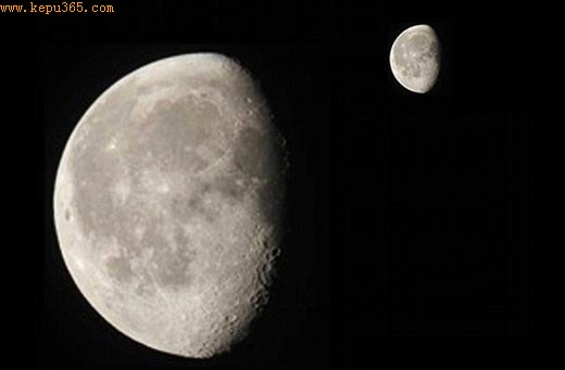 在巨大碰撞以前，地球附近可能有两个月亮，也就是说如今人们可以在夜晚观测到的月亮还有一个小一点的伙伴