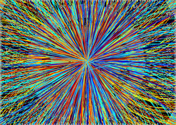 夸克-胶子等离子体的模拟图