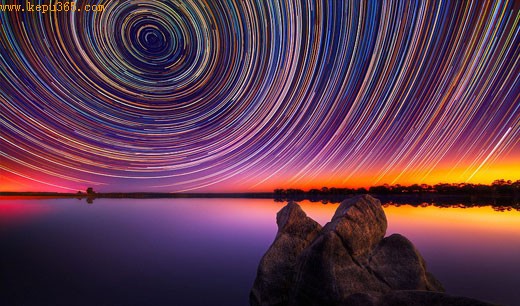 摄影师花了15小时拍摄到美丽的星星踪迹