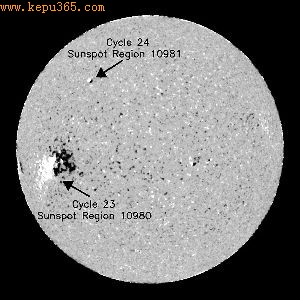 2008��1��4�յ�̫����Ƭ�������г�����23���ڵĺ��ӣ�Ҳ��24���ڵĺ���