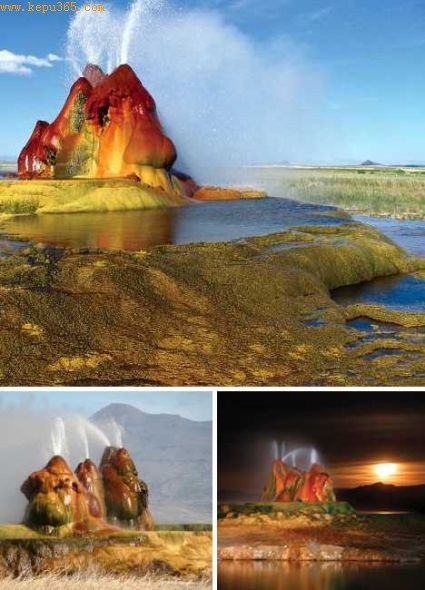 �����ڻ����ݵķ����ЪȪ(Fly Geyser)